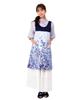 Apron Laura Ashley Floral Pattern Stylish Cross Apron Choice of Types No Drawstrings With Pockets Scandinavian Style Gardening Kitchen Cafe Nursery