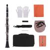 Summina Woodwind Clarinet Set, 17 Keys, B Flat, ABS, Soprano, 10 Reeds, Mouthpiece, Cork Grease, Gloves, Reed Case, Screwdriver, and More, Perfect