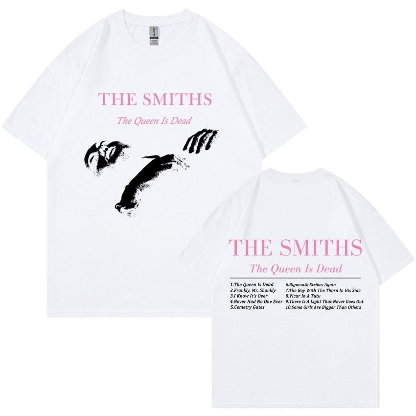 The Smiths The Queen Is Dead Моррисси Принт Оверсайз Футболка Мода Панк Рок Группа Футболки Мода Y2K