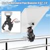 Adjustable Pole Mount Bracket Compatible with Starlink Mini Satellite Dish for RV Ladders and Yacht Railings Installation