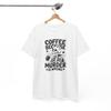 Classic Comedy T-Shirt - Timeless Humor Tee COFFEE BECAUSE Murder Is Wrong Tee