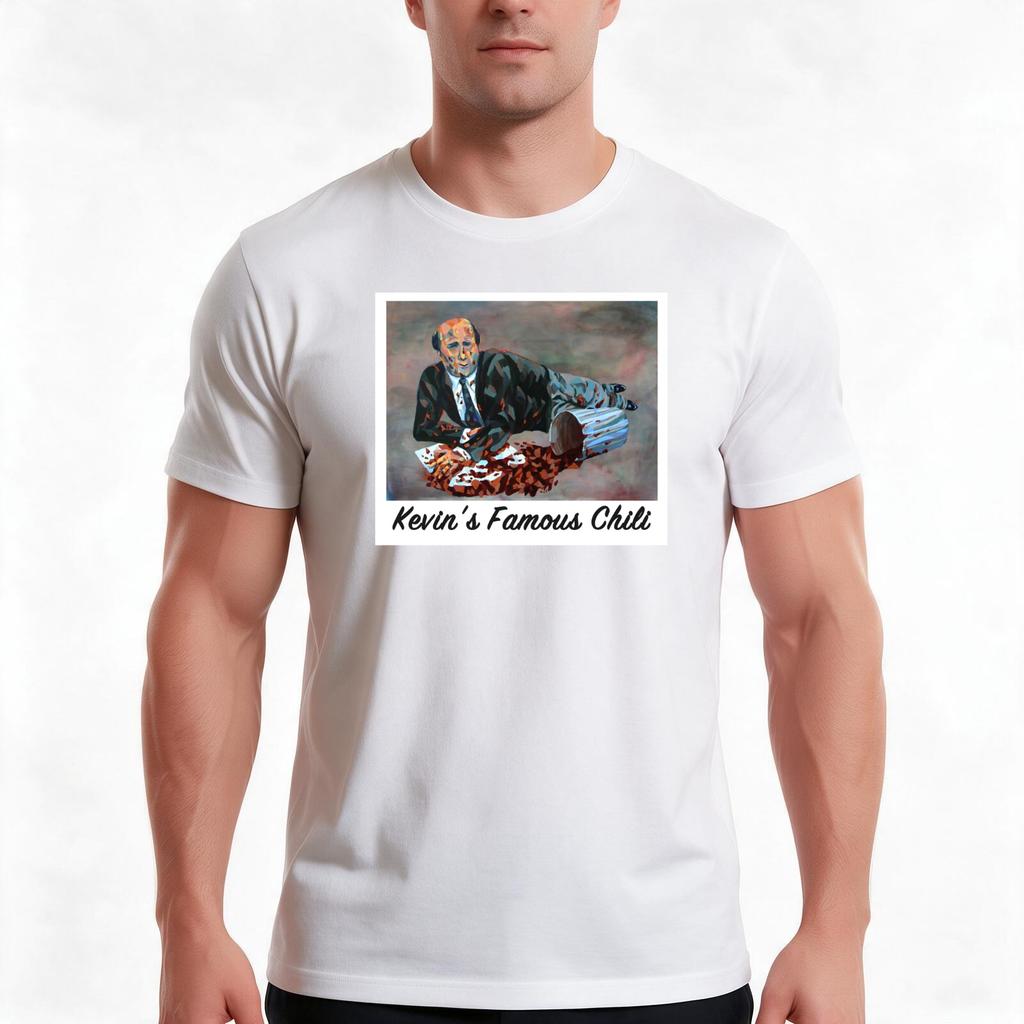 Kevins Famous Chili The Office Tshirt Summer Casual Cotton Tee Oversized Streetwear Tops Vintage Graphic Print