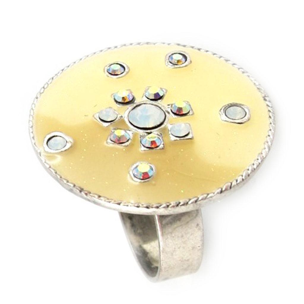 Les Trésors De Lily [E0308] - Дизайнерское кольцо «Мимозы» бежевое