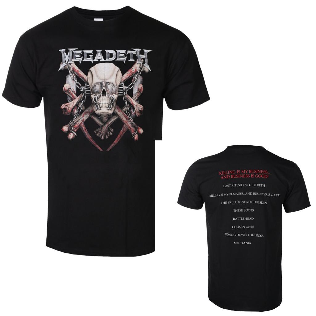 Retro Megadeth Graphic Cotton Tshirt Unisex Summer Short Sleeve Fashion Brand Tee Luxury Casual Vintage Tees