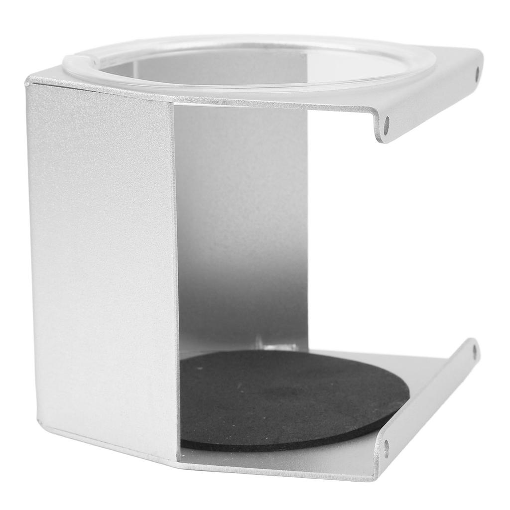 RV Cup Holder Aluminum Alloy Noise Reduction Multifunctional Water Bottle Beverage Holder for Boat Motorhome Silver
