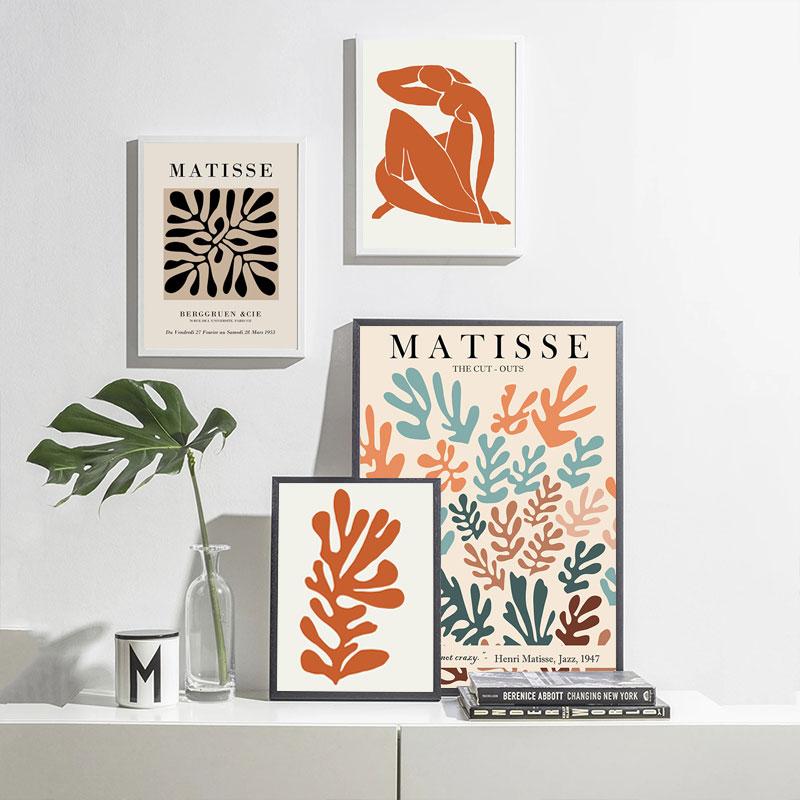 Абстрактная геометрия, кривая постер, Матисс, холст, живопись, красочные стильные постеры и принты, настенное искусство для гостиной, домашний декор