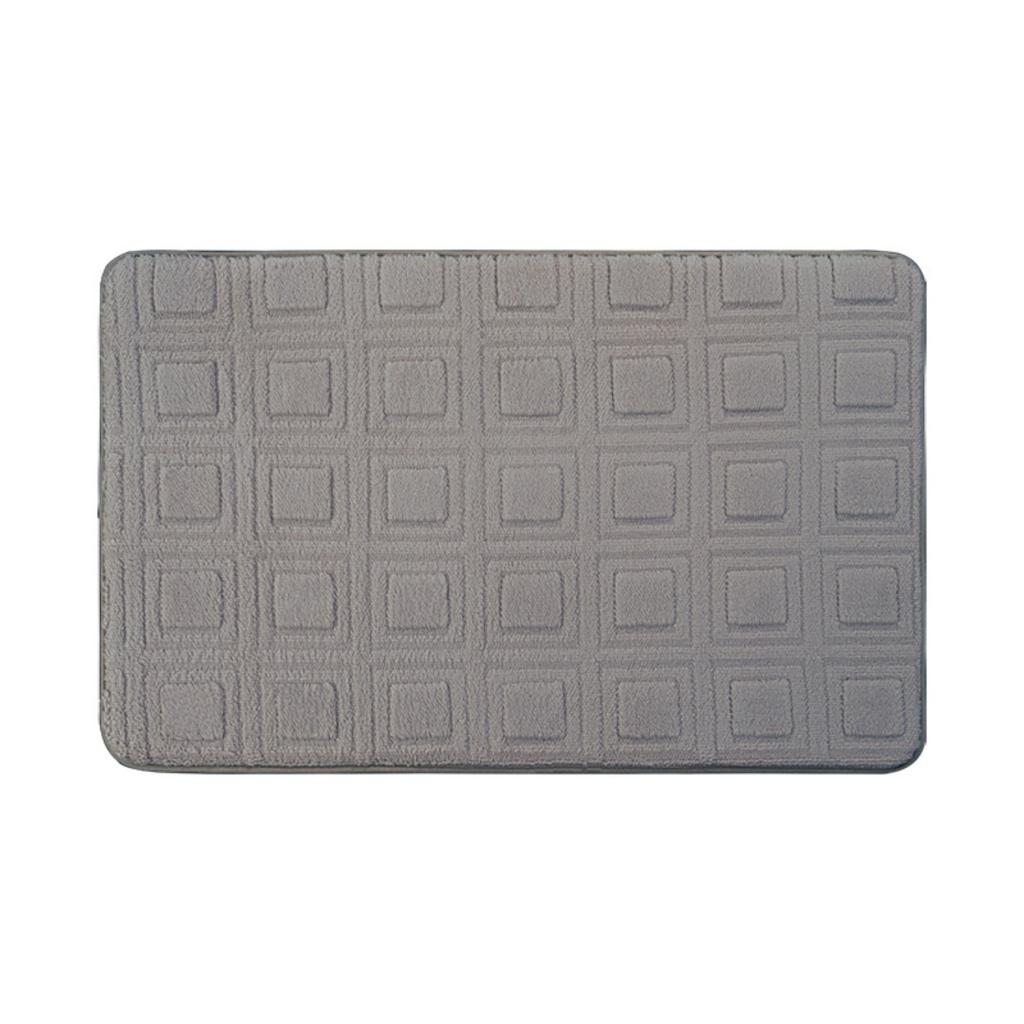 Coral Fleece Emboss Bathroom Cashmere Thickening Mat Bath Non-slip Carpets In Wash Basin Bathtub Side Floor Rug Shower Room Doormat Memory Foam 3D Pad