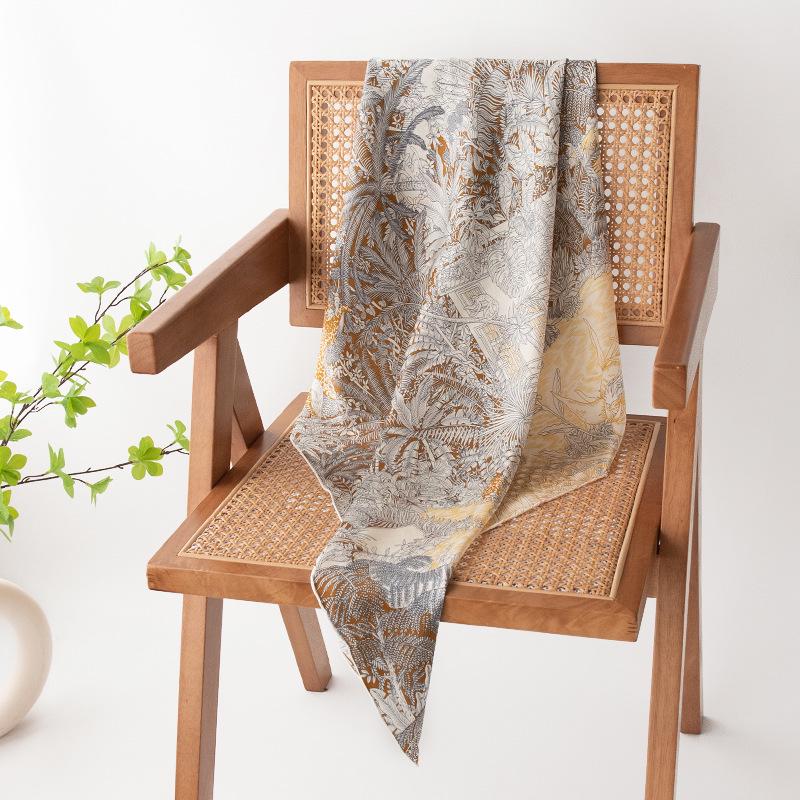 Mother's Day Silk Scarf Gift Set: 100% Mulberry Silk Square Shawl