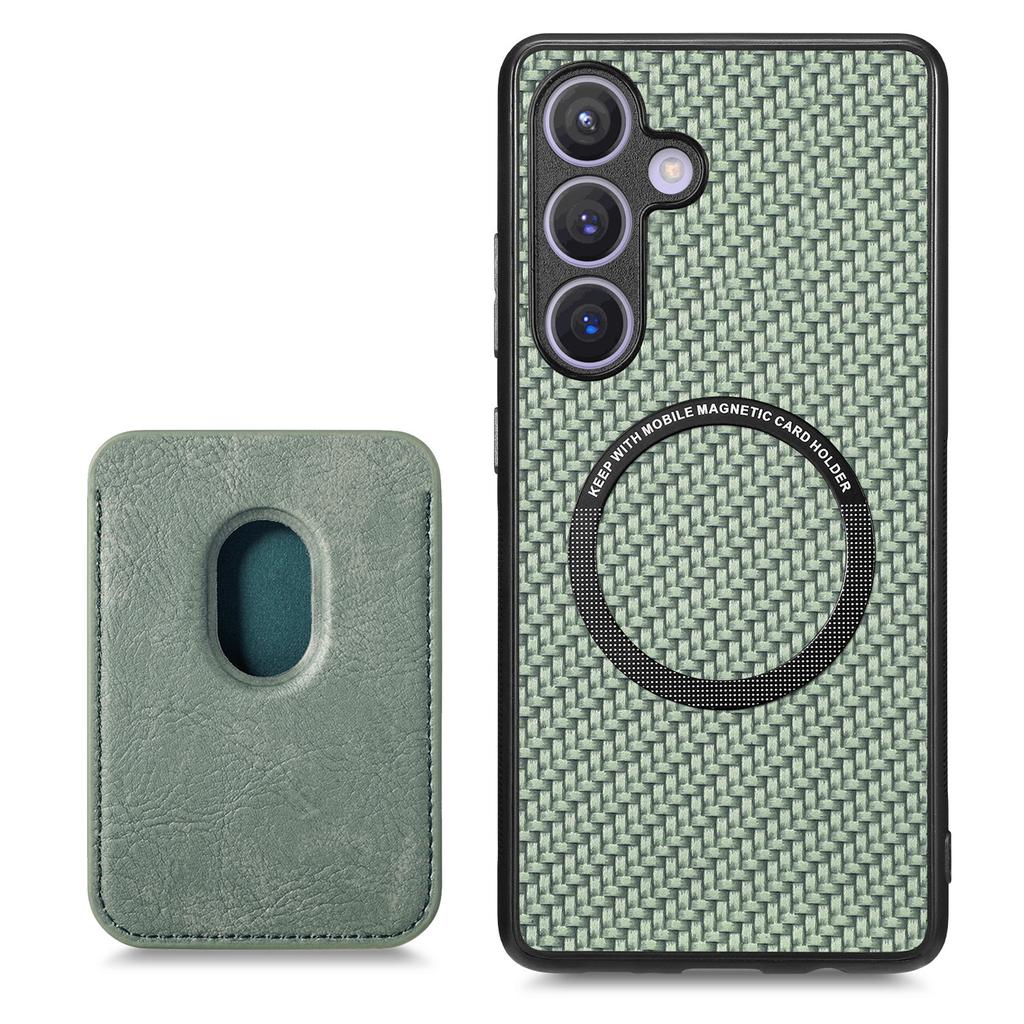 Чехол для Samsung Galaxy S25+ Магнитный Съемный Держатель для Карт Задняя Крышка Телефона