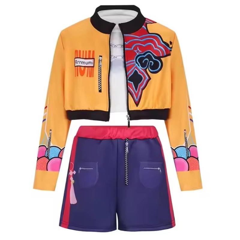 Girl 3 PCS Set Cosplay Costume Fashion Clothes Stage Performance Role Play Dress Up Uniform Children Show Party Costumes