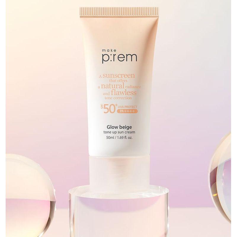 Сделать п:rem - Осветляющий солнцезащитный крем Tone Up, оттенок Glow Beige