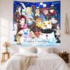 Quintessential Quintuplets5 Wall Decor Tapestry Art For Pet Memorial Birthdaywedding Party Backdrop Family Gift