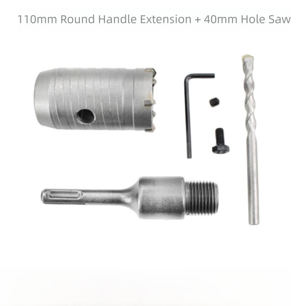 30-68mm Wall Hole Saw with Round Shaft Fast Drilling Hammer Drill Bit Set Concrete Wall Hollow Drill Bit