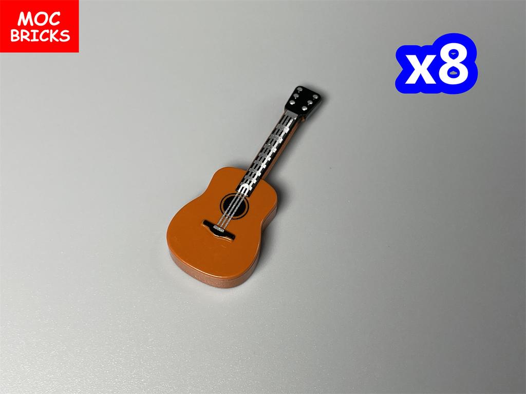 MOC Bricks Suona Horn Music Score Singer Saxophone Bass Figure Musical Instruments Educatinal Building Blocks Kids Girls Toys