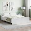 VidaXL Bed Frame with Headboard-Footboard White 140x190 Cm 3203782