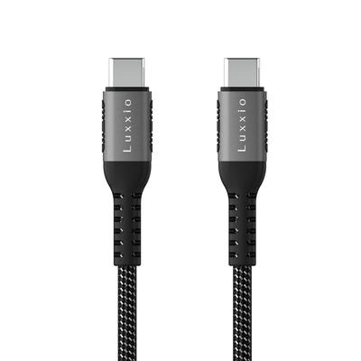 Luxxio до 1 м Нейлоновый PD 480 Мбит/с Данные Совместимый с iPhone USB USB-кабель USB-C USB-C-кабель, Совместимый, 100 Вт/5 А, Чип E-Marker, Передача, 16, 2.0,