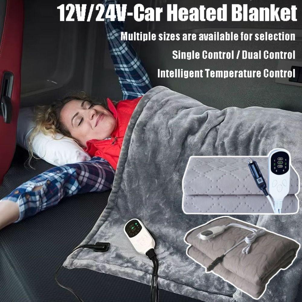 Single Control / Dual Control Car Heated Blanket 12V Heated Blanket Long-distance Travel