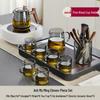 Thickened Glass Teapot Set with High-Temperature Resistant Infuser for Flower Tea