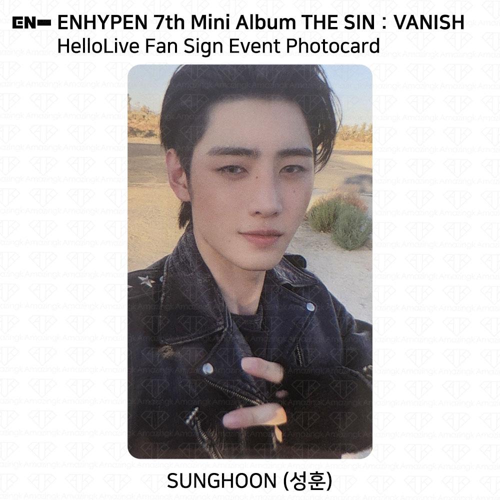 ENHYPEN 7-й мини-альбом The Sin : Vanish HelloLive VC Мероприятие Фотокарточка