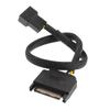 CRJ 15-Pin Male SATA to 1/2 Fan Sleeved Power Adapter Cable 3 Pin/4 Pin Laptop Motherboard CPU Fan Extension Cable