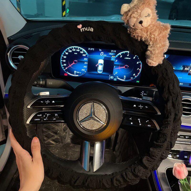 Car Steering Wheel Cover Cute Goddess Style Summer 2024 Korean Cartoon Non-Slip Sweat-Absorbent Ultra-Thin Handle Cover Car Accessories