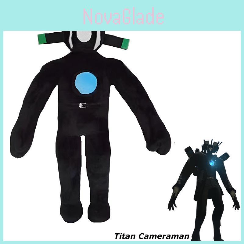 Skibidi Toilet Plush Figure Titan Cameraman Character Soft Stuffed Toy 30cm/11.81in