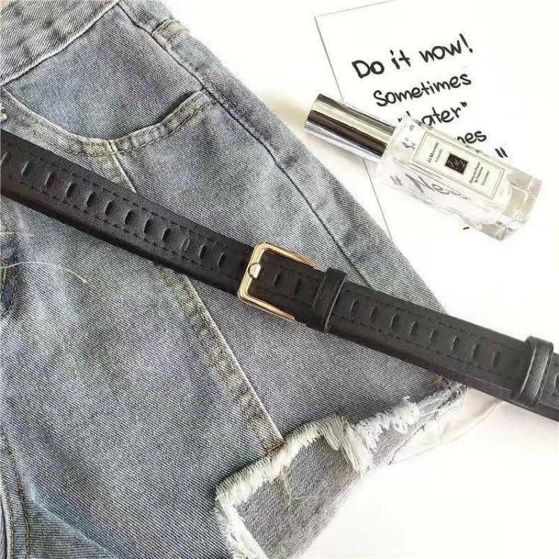 Винтажный пояс в корейском стиле, черный, универсальный, модный, повседневный пояс для унисекс