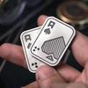 1 шт. Покер A K Металлический Push Poker EDC Наконечник пальца Гироскоп Игрушка Декомпрессия Металлическая Двухслойная Покерная карта Офисная Повседневная Игрушка Вращалка для пальцев