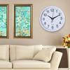 Wall Clock Round Analogue Vintage Home Decor Small Bedroom Kitchen Wall Hanging