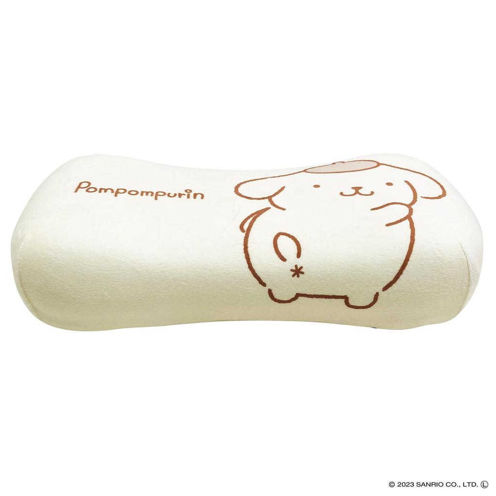 MORIPiLO Morishita подушка из пены с эффектом памяти Sanrio Pompompurin 15x31 см, подушка для поддержки талии и спины, мягкая игрушка, пастельно-желтая 4621198