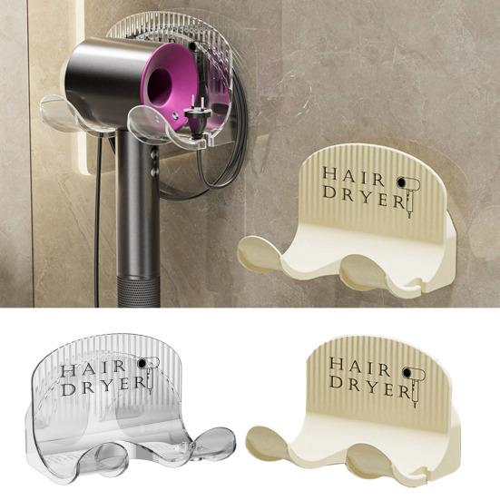 Держатель для фена Настенный монтаж Простая установка Компактный влагостойкий сверхмощный органайзер для хранения в ванной комнате