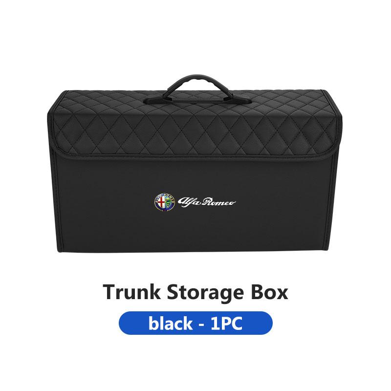 Car Organizer Trunk Storage Box Stowing Tidying Container Bag For Alfa Romeo GT Stelvio F1 Brera Volante Tonale Gloria Disco duw753