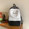 Female Block Color Backpack Girls School Bag Junior High School Student Backpack