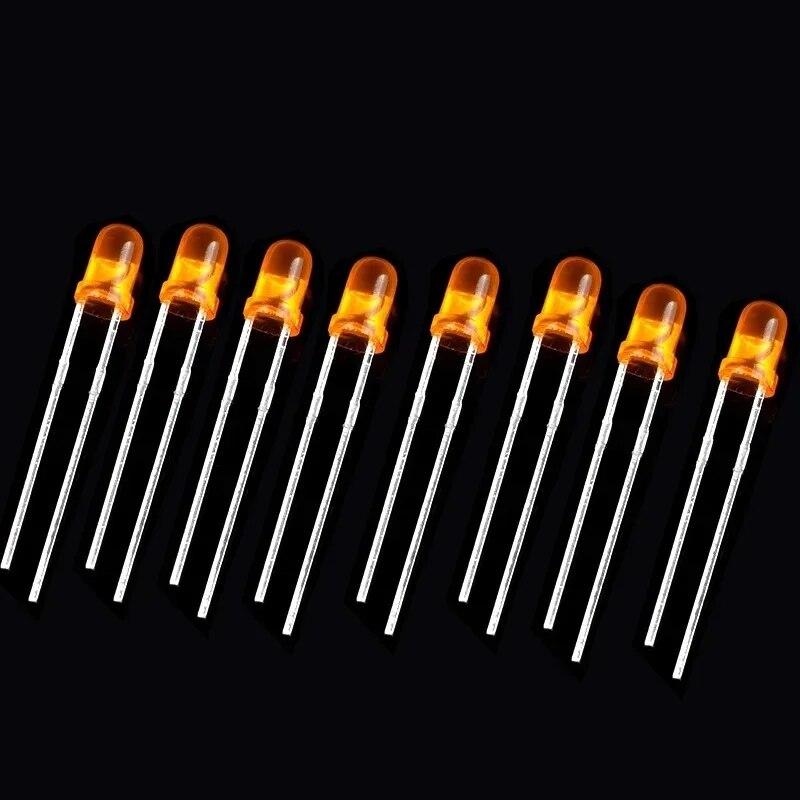 60-200 шт. F3 F5 набор светодиодных диодов 3 мм 5 мм светодиоды белый красный синий зеленый желтый оранжевый DIY электронный комплект