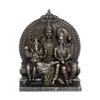 Статуя Шив Паривар, сидящая на декоративном экспонате Сингхасана - идолы Господа Шивы, богини Парвати, Ганеши для домашнего декора - подарок для Маха Шивратри