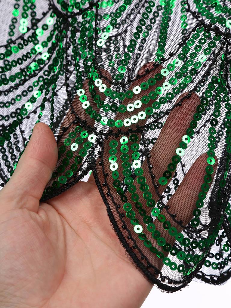 Womens Hollow Lace Cardigan Lightweight Long Sleeve Sequin Bolero Shrug Loose Casual Shawl Tops