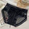 Lace Women's Underwear Floral Lace Mesh Light and Thin Quick Drying Breathable Cotton Waist Bag Hip Briefs