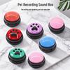 Plastic Interactive Dog Training Sound Box - Recordable Talking Toy with Voice Feature