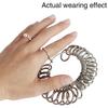 Metal Ring Sizer Measuring Tool Steel Finger Rings Size Measurement Ring Gauge Measure for Wedding Jewelry Sizing Tool