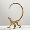 Modern European Style Golden Long Tail Lizard Animal Ornaments Living Room Model House Sales Office Soft Furnishings