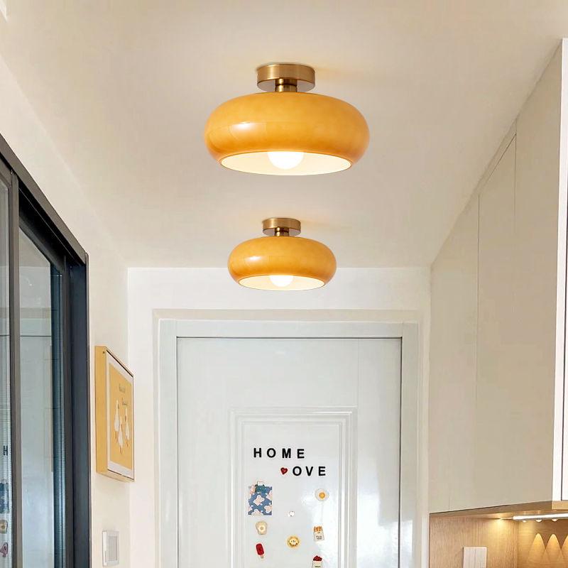 Винтажный стеклянный потолочный светильник, лампа G80 для гостиной, прихожей, спальни, холла, гардеробной, балкона, внутренние осветительные приборы