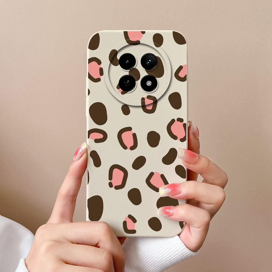 For OPPO Realme 12X 5G Phone Cases Cartoon Liquid Silicone Full Coverage Anti Drop Shell For Realme12 X Back Covers Bumper Funda