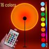 16-Color Remote-Controlled Portable Sunset Projection Lamp for Photography