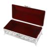 Alloy Vintage Jewelry Box Rectangular Treasure Storage Box Classical Keepsake Chest  For Women