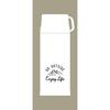 Captain Stag Sports Bottle, UE-3448, 2-Way Double Stainless Steel Water Bottle with Vacuum Insulation, Keeps Hot or Cold, Khaki, 600ml