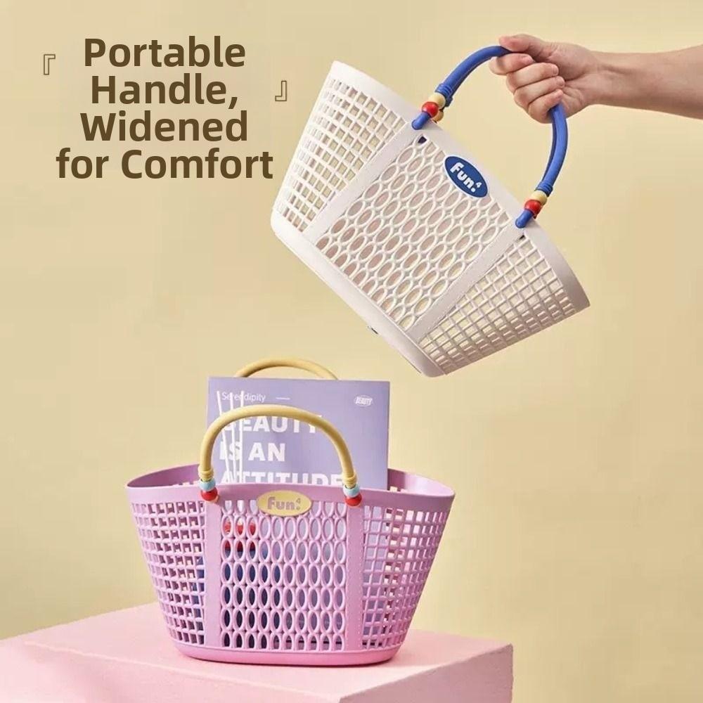 Plastic Bath Product Storage Basket Waterproof Fruit Storage Basket Vegetable Buying
