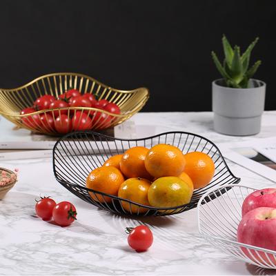 Европейская фруктовница для мытья фруктов Корзина для слива железа Корзина для фруктов Тарелка для фруктов Корзина для хранения закусок Бытовая гостиная
