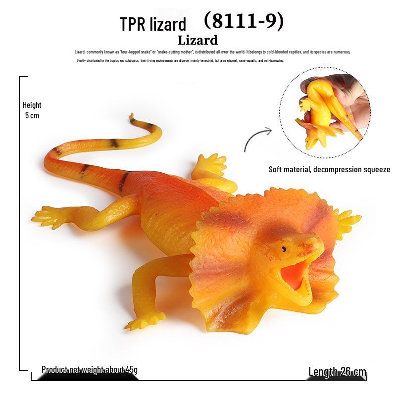 Kids' Ocean Animal Stress Relief Squeeze Toys - Crab, Octopus, Shark, Pufferfish, Dunkleosteus Models