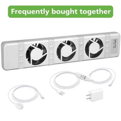 Аксессуары для охлаждения Вентилятор радиатора Радиаторный вентилятор Белый 100-240 В Автоматический энергоэффективный вентилятор Тепловентилятор с низким уровнем шума Домашний