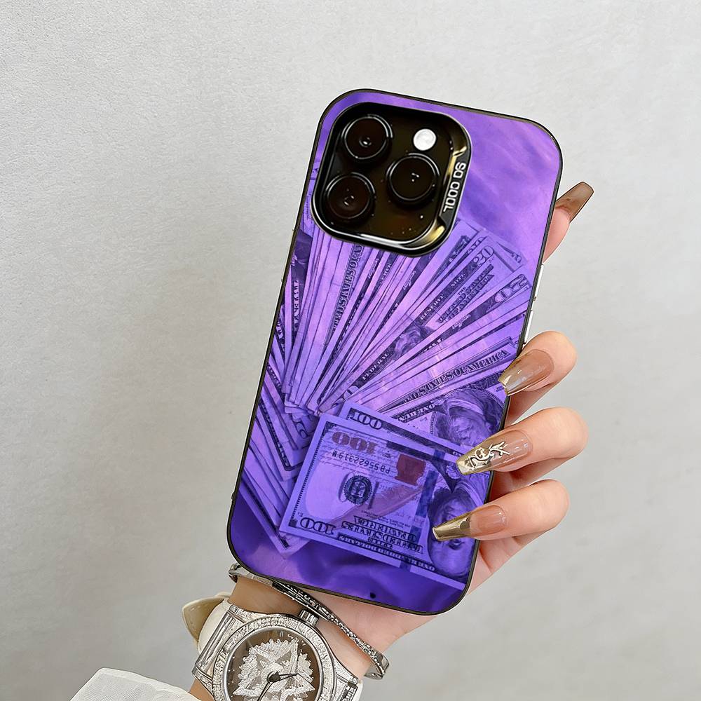 Финансовая свобода Чехол для iPhone 17,16,15,14,13,12,11 Plus,Pro Max,XS,Цветной Посеребренный Внутренний Чехол